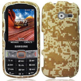 Brown Camo Camouflage Hard Cover Case for Samsung Array Montage SPH M390 Cell Phones & Accessories