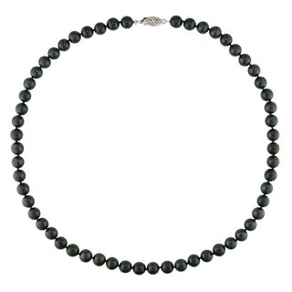 Miadora Akoya Black Pearl Necklace (6 6.5 mm) Miadora Pearl Necklaces
