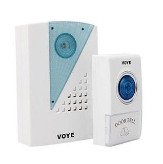 BW Long Distance Remote Control Wireless Doorbell with LED 38 Melodies   White   Doorbell Chimes  