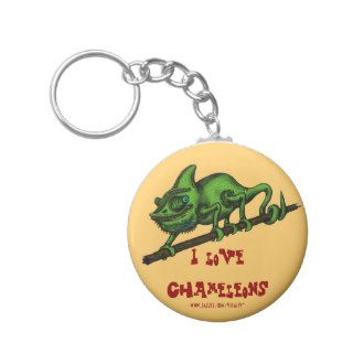 Chameleon funny key chain design
