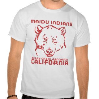 Maidu Indians California Red Tee Shirts
