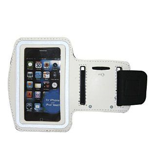 (TRAIT)White Gym Running Sport Workout Armband Case for iPhone 4/4S and 3G/3GS Cell Phones & Accessories