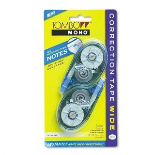 MONO Wide Width Correction Tape, Non Refillable, 1/4'' x 394'', 2/Pack 
