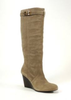 Coach Angie Wedge Boot (Taupe, 7.5) Shoes