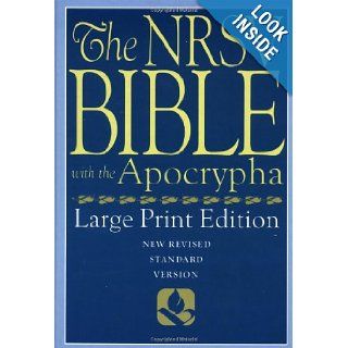 The New Revised Standard Version Bible, Large Print Edition with Apocrypha 9780195282313 Books