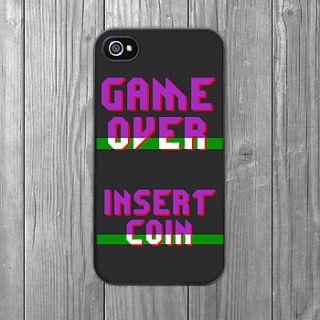 game over insert coin iphone case by crank