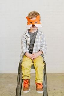 fox felt dressing up mask and tail by harmony at home children's eco boutique
