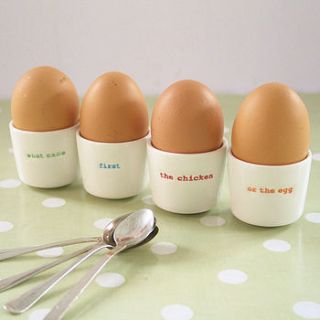 set of four egg cups by ella's kitchen company ltd.