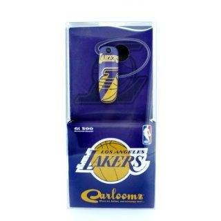 Earloomz SL 394 Los Angeles Lakers Spotlight   Bluetooth Headset   Retail Packaging   Purple/Yellow Cell Phones & Accessories