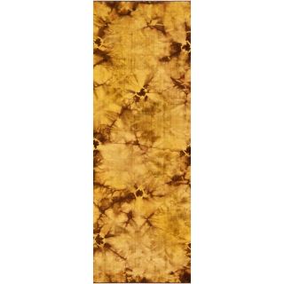 Hand woven Sumpter Brown Wool Rug (26 X 8)