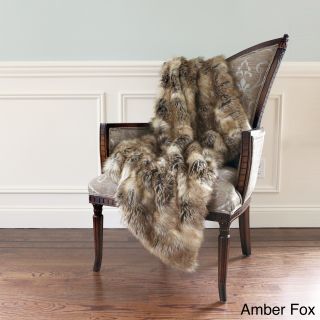 Wild Mannered Luxury Long Hair Faux Fur 54x36 Lap Throw