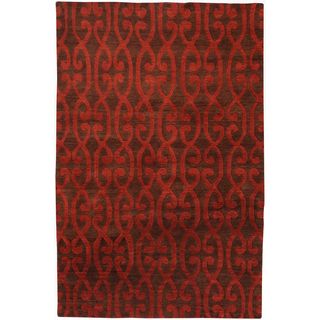 Hand knotted Springfield Wool Rug (5 X 8)