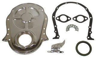 Chevy Big Block 396 402 427 454 Aluminum Timing Chain Cover Set   Polished Automotive