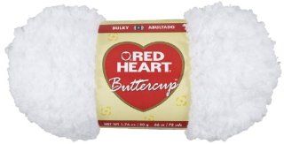 Red Heart N396.4271 Buttercup Yarn, White