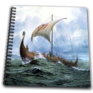 db_98640_1 Florene Boat   Viking Ship   Drawing Book   Drawing Book 8 x 8 inch