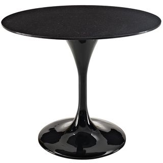 Black Marble Top 40 inch Dining Table