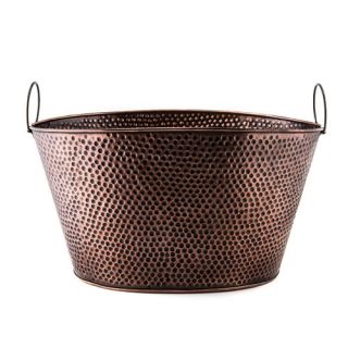 Gallon Oval Antique Hammered Copper Party Tub