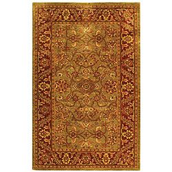 Safavieh Handmade Golden Jaipur Green/ Rust Wool Rug (5 X 8)