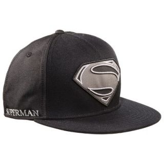 Mens Superman Man of Steel Baseball Cap   Black