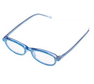Kirks Folly Fairy Glamour Blue Crystal Reading Glasses —