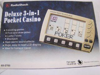 RadioShack Deluxe 3 in 1 Pocket Casino Toys & Games