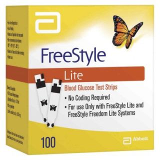 FreeStyle Lite Blood Glucose Test Strips   100 C
