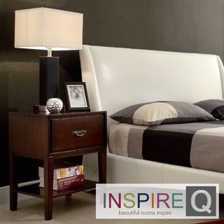Inspire Q Inspire Q Haines Espresso Rectangle Wood Accent Table Brown Size 1 drawer