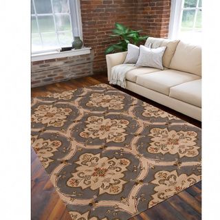 Hand tufted Grey Roxborough Wool Area Rug (8 X 11)