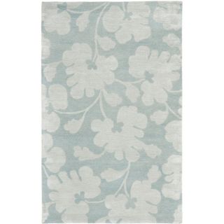 Handmade Shadows Light Blue New Zealand Wool Rug (83 X 11)