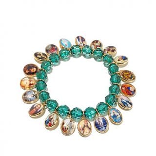 Hot in Hollywood® Saint Faceted Bead Stretch Bracelet
