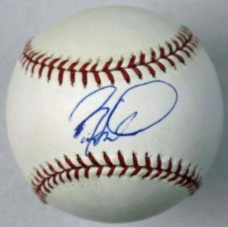 Barry Larkin Autographed Ball   Authentic Oml Jsa   Autographed Baseballs  Sports & Outdoors