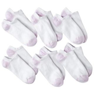 Hanes® Womens No Show Cushion Socks   White
