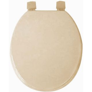 Taupe Molded Wood Solid Toilet Seat