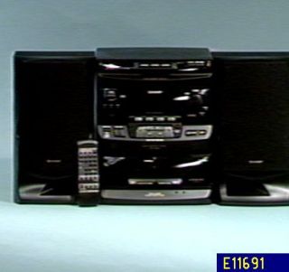 Sharp 100 Watt Dual Cassette Stereo System w/ 3 CD Player —