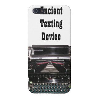 Funny iPhone Case Typewriter Ancient Texting Covers For iPhone 5