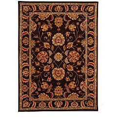 Hand tufted Tempest Dark Brown/tan Wool Area Rug (8 X 11)