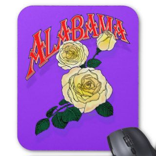Alabama AL yellow rose mousepad