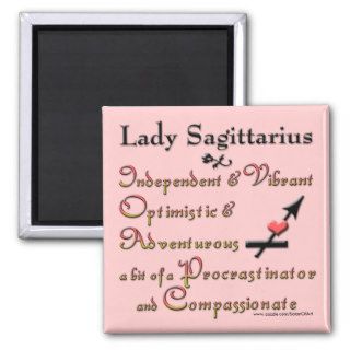 Lady Sagittarius Zodiac Magnet