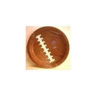FOOTBALL PAPER PLATE (10 PLATES   6 3/4 INCHES) DESSERT SIZE Health & Personal Care