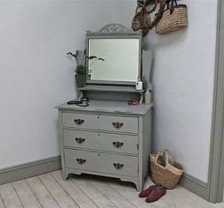distressed painted vintage dressing chest by distressed but not forsaken