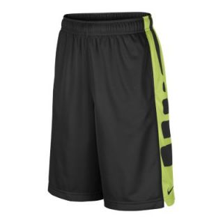Nike Elite Striped Boys Basketball Shorts   Anthracite