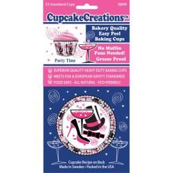 Cupcake Creations Party Time Standard Baking Cups (pack Of 32)