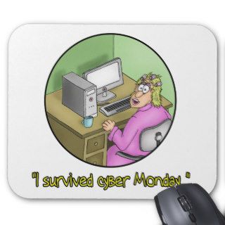 Funny Mouse pads Survived Cyber Monday
