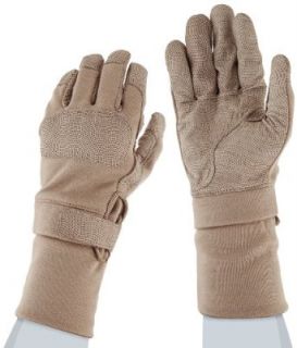 Ansell ActivArmr 46 409 Nomex Kevlar Flame Resistant Tactical Combat Glove with Textured Grip, Cut Resistant, Extended Cuff, 12" Length, 2X Large, Tan (1 Pair) Cut Resistant Safety Gloves