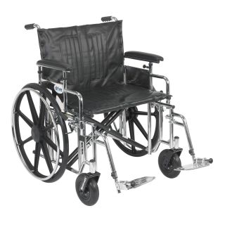 Drive Medical Std22adfa sf Sentra Extra Heavy duty Wheelchair With Various Arm Styles