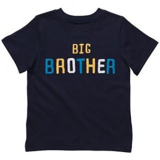 Carter's Little Brother T Shirt   Navy   4T Novelty T Shirts Clothing