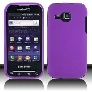 Samsung Galaxy Indulge R910 Cell Phone Rubber Purple Protective Case Faceplate Cover Cell Phones & Accessories