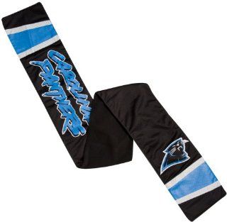 Carolina Panthers Jersey Scarf (Light Blue/Black/Silver)  Sports Fan Scarves  Sports & Outdoors