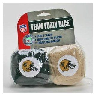 NFL New Orleans Saints Rearview mirror fuzzy dice  Toys And Games Dice  Sports & Outdoors