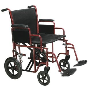 Drive Medical Bariatric Heavy duty Transport Wheelchair With Swing away Footrest